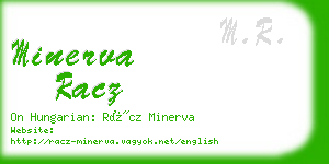 minerva racz business card